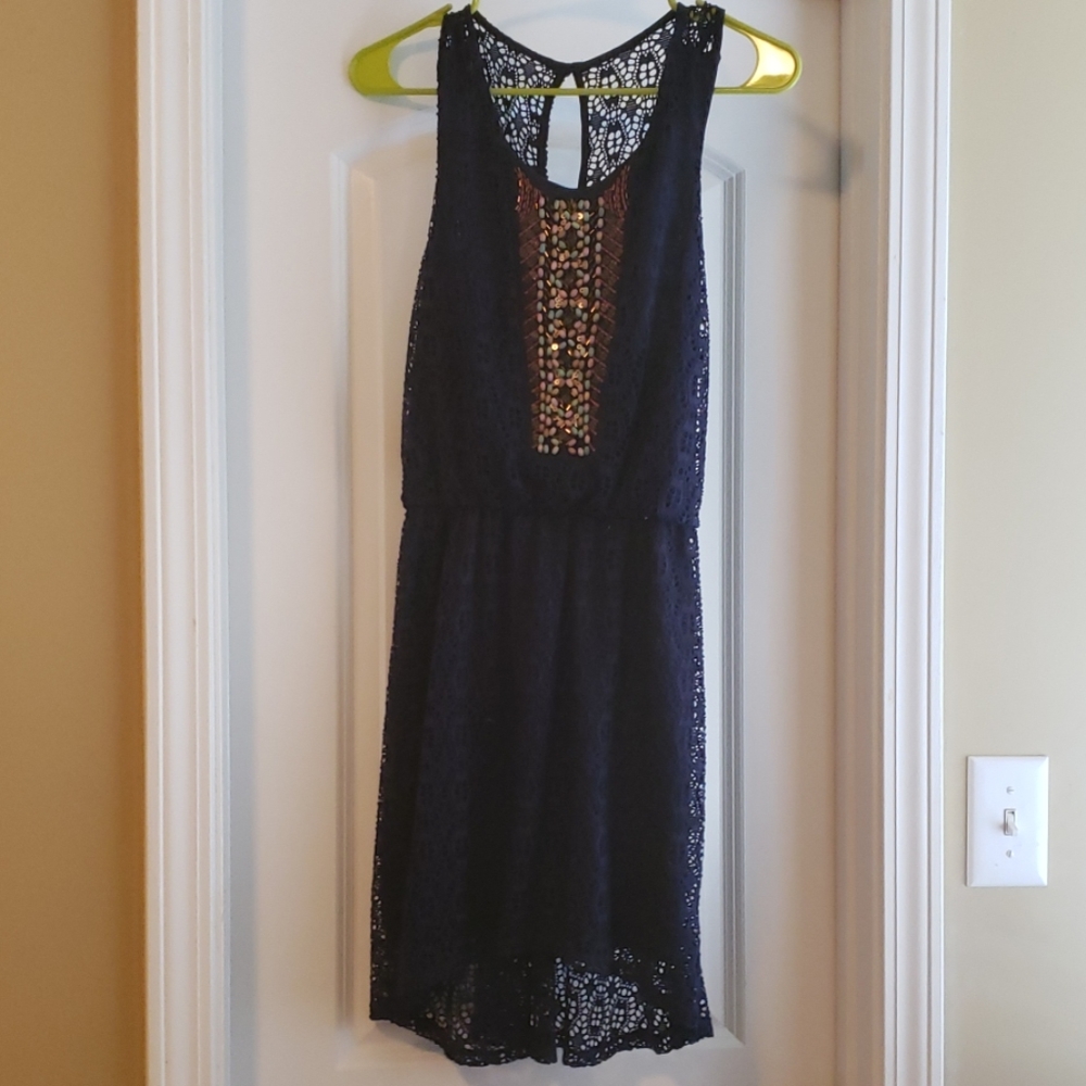 Boho Blue Rain Dress